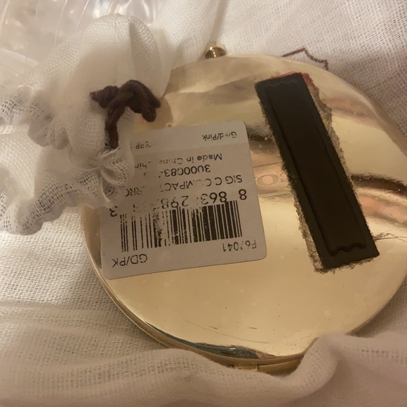 Y2K COACH PINK SIGNATURE C COMPACT MIRROR MONOGRAM - Picture 6 of 10